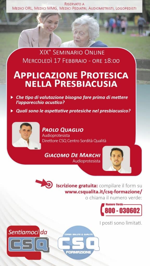 Applicazione Protesica Nella Presbiacusia