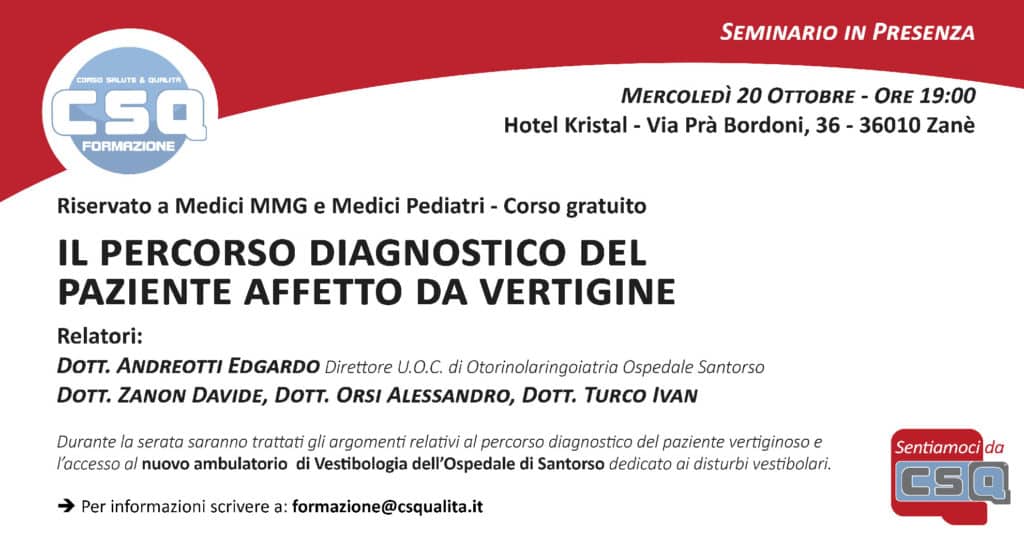 Il Percorso Diagnostico Del Paziente Affetto Da Vertigine