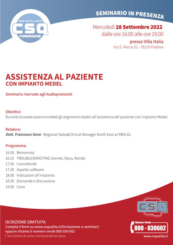 Assistenza Al Paziente Con Impianto Medel