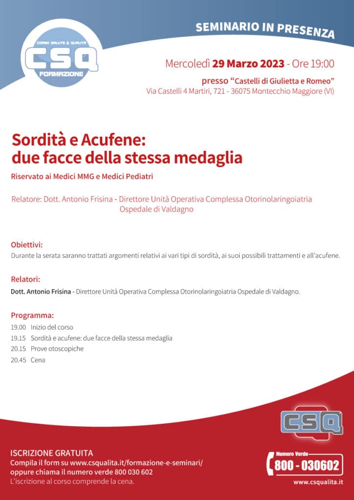 Sordità E Acufene: Due Facce Della Stessa Medaglia