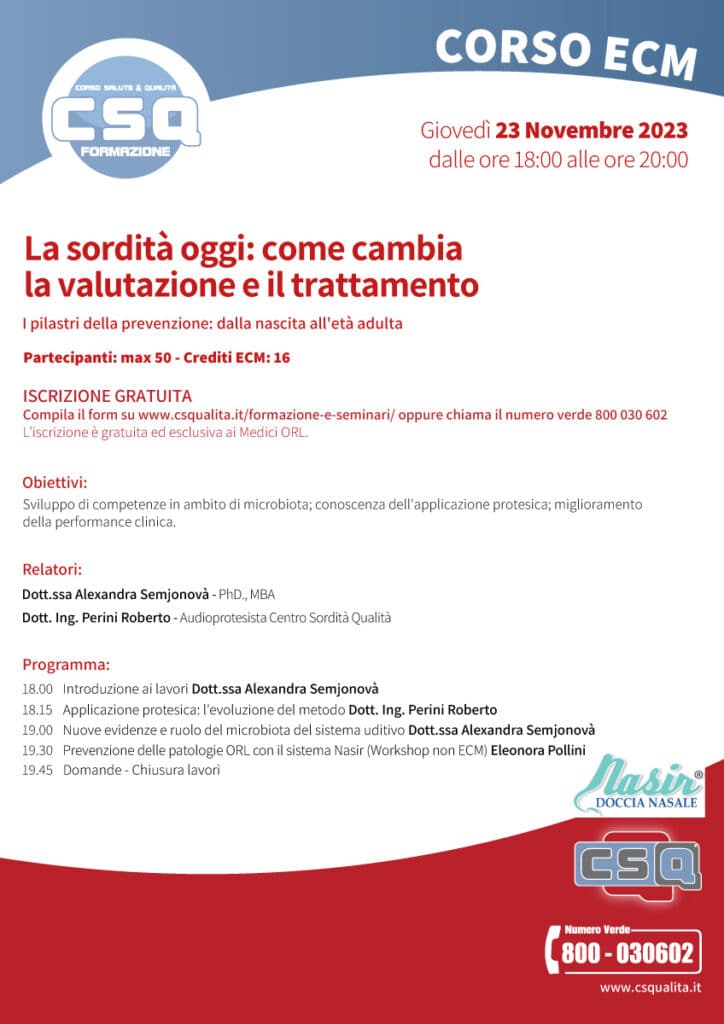 La Sordità Oggi: Come Cambia La Valutazione E Il Trattamento
