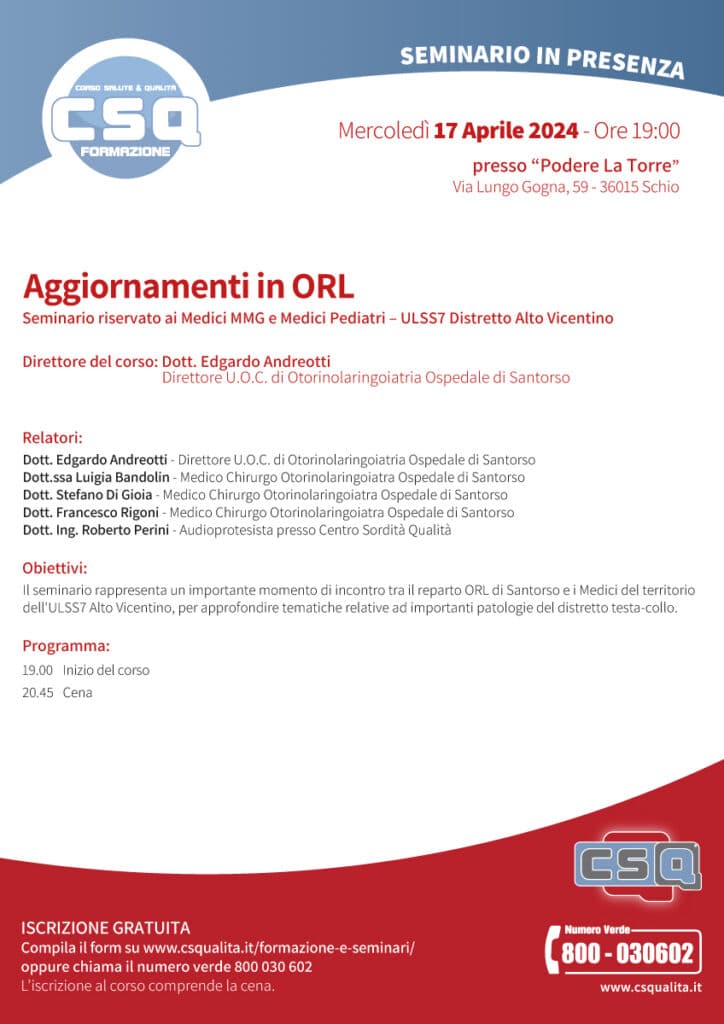 Aggiornamenti In Orl