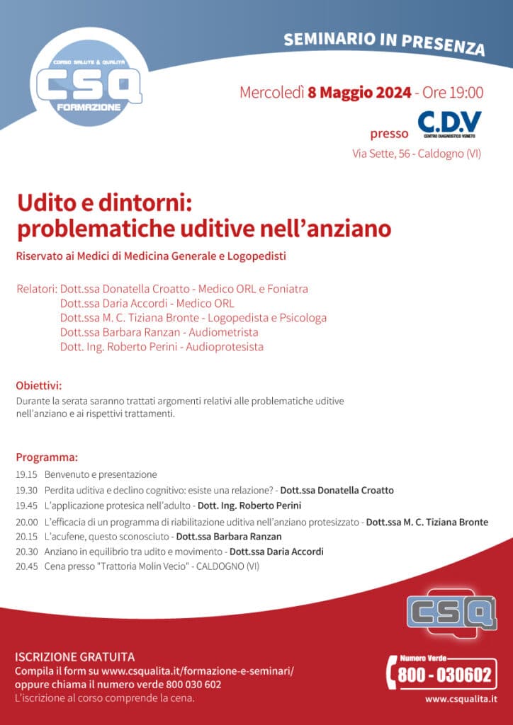 Udito E Dintorni: Problematiche Uditive Nell’anziano